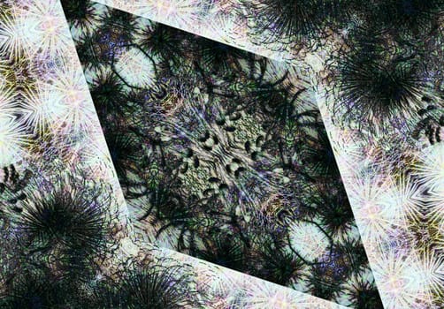 Ethnic pattern. Abstract kaleidoscope fabric design texture