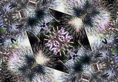 Ethnic pattern. Abstract kaleidoscope fabric design texture