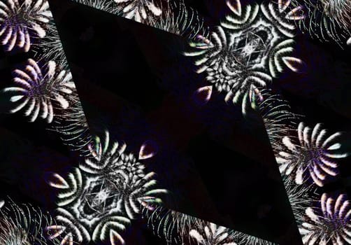 Ethnic pattern. Abstract kaleidoscope fabric design texture