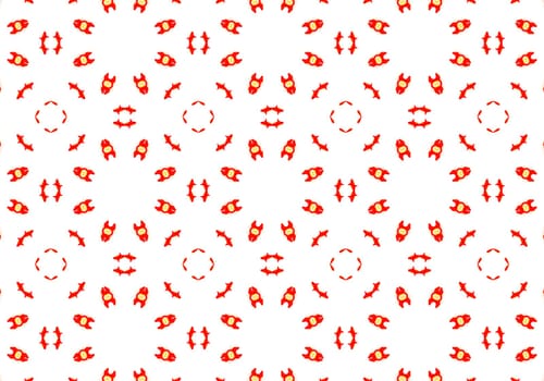 Ethnic pattern. Abstract kaleidoscope fabric design texture