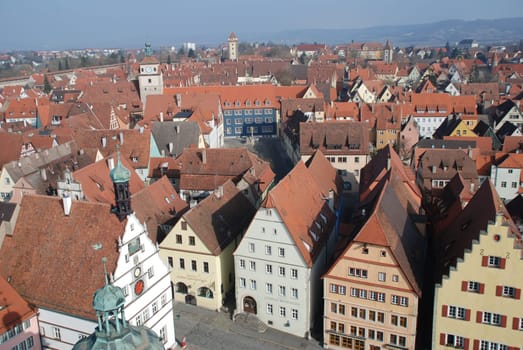 City view 91541 City of Rothenburg ob der Tauber Taubertal Germany