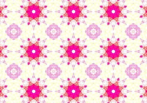 Ethnic pattern. Abstract kaleidoscope fabric design texture