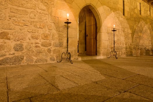 Interior view of Palace of Duques de Braganca, in Guimaraes, Portugal, north of the country. European Capital of Culture 2012