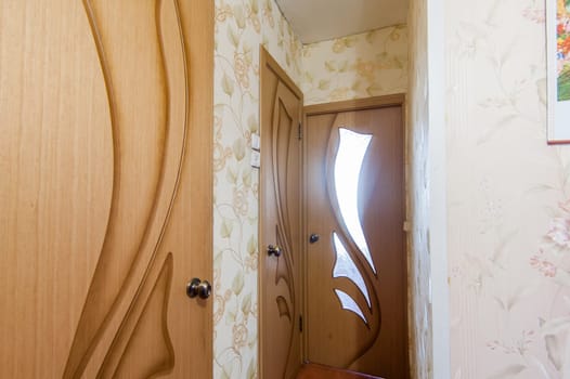Russia, Moscow- May 05, 2018: interior room apartment. standard repair decoration in hostel
