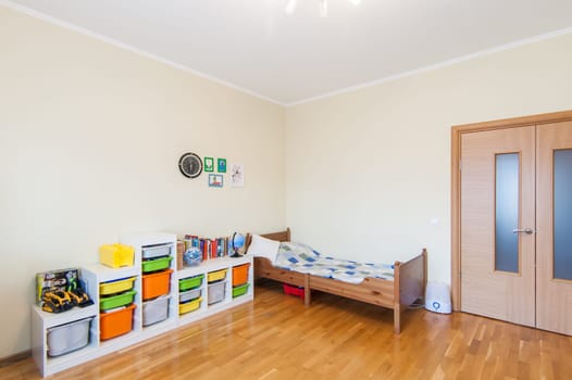 Russia, Moscow- May 07, 2018: interior room apartment. standard repair decoration in hostel