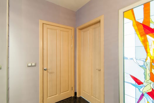 Russia, Moscow- May 12, 2018: interior room apartment. standard repair decoration in hostel