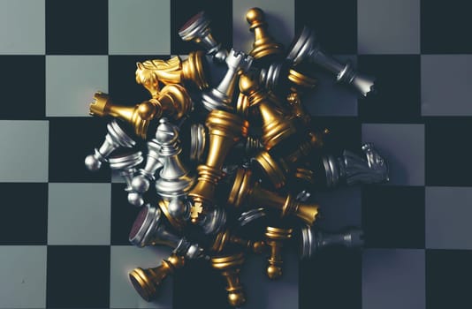 chess board game concept for competition and strategy