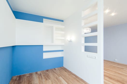 Russia, Moscow- May 14, 2018: interior room apartment. standard repair decoration in hostel