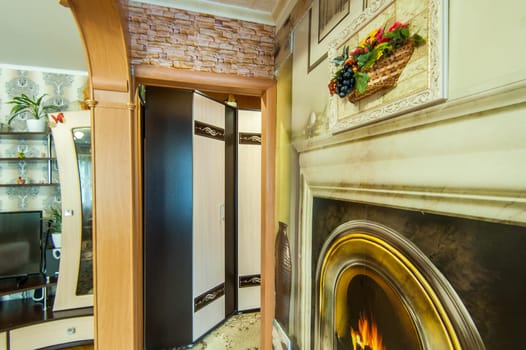 Russia, Moscow- May 14, 2018: interior room apartment. standard repair decoration in hostel