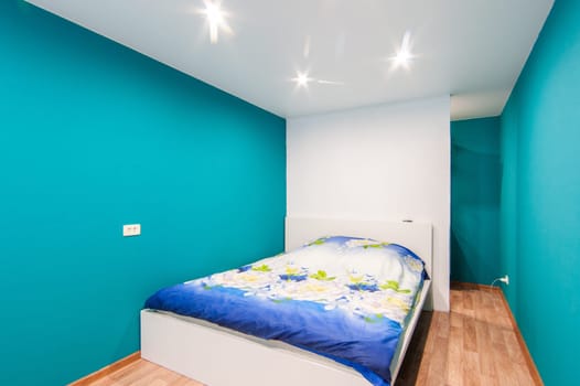 Russia, Moscow- May 14, 2018: interior room apartment. standard repair decoration in hostel