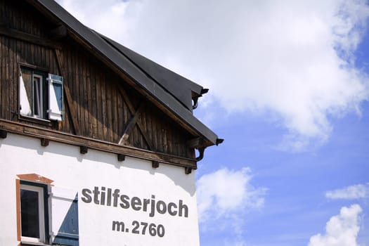 Stilfserjoch 2760 meters (Passo dello Stelvio) on the Italian Alps