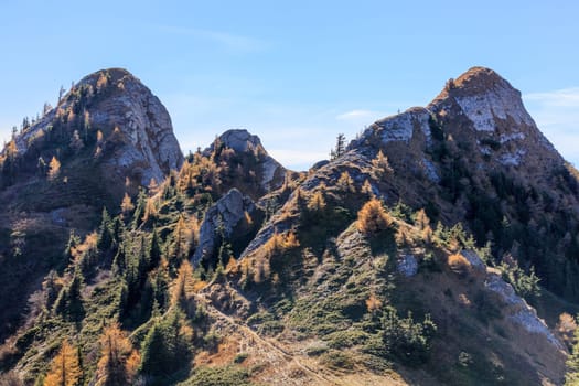 Zaganu Mountain in Ciucas Massif Romanian Carpathians