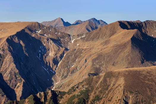 mountain landscape in Fagaras Mountains, Romania