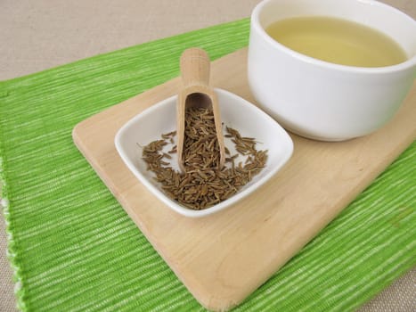 Tea with caraway seeds