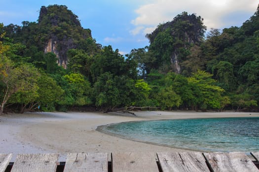 View of koh hong island krabi,Thailand, Tropical beach scenery