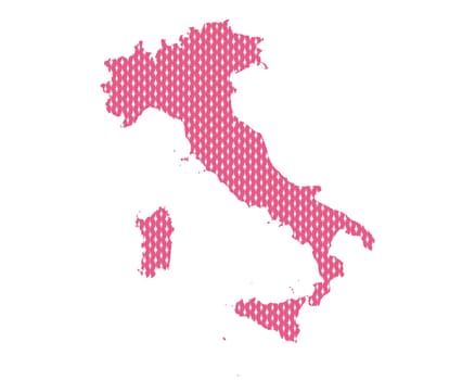 Plain map of Italy