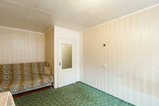 Russia, Moscow- May 16, 2019: interior room apartment. standard repair decoration in hostel