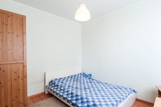 Russia, Moscow- May 16, 2019: interior room apartment. standard repair decoration in hostel
