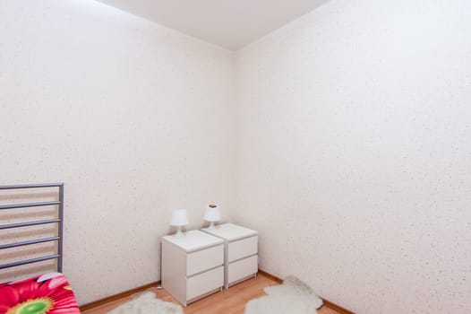 Russia, Moscow- May 16, 2019: interior room apartment. standard repair decoration in hostel