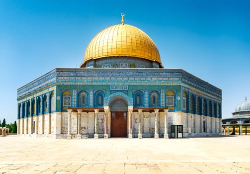 Famous dome of the rock by day in Jerusalem, Israel, Middle east