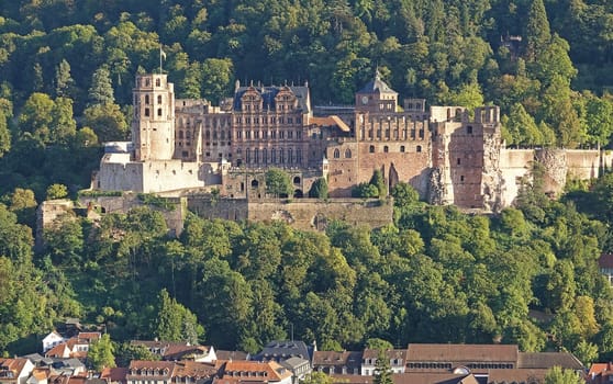 Heidelberg Castle above the Old Town