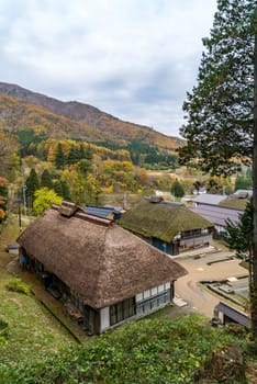 Ouchujuku ancient post Village Fukushima Japan