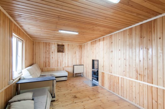 Russia, Moscow- May 17, 2019: interior room apartment. bathhouse, sauna