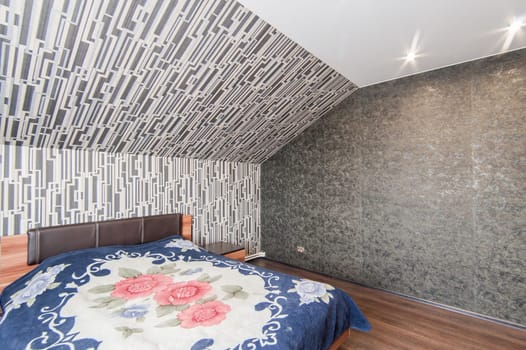 Russia, Moscow- May 17, 2019: interior room apartment. standard repair decoration in hostel