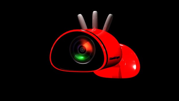 THe 3d rendering of Outdoor CCTV security cameras installed on whatever you want also support high Bandwidth for things monitor