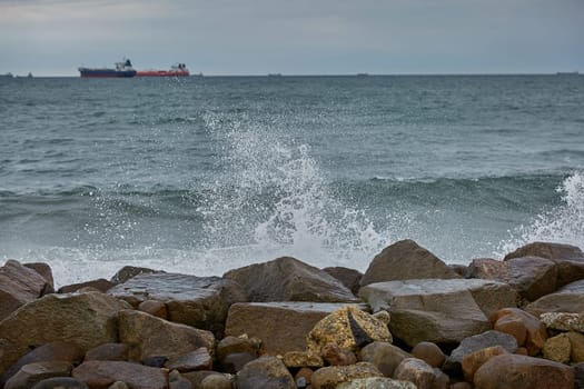 Seaside and landscape near town of Skagen in Denmark.