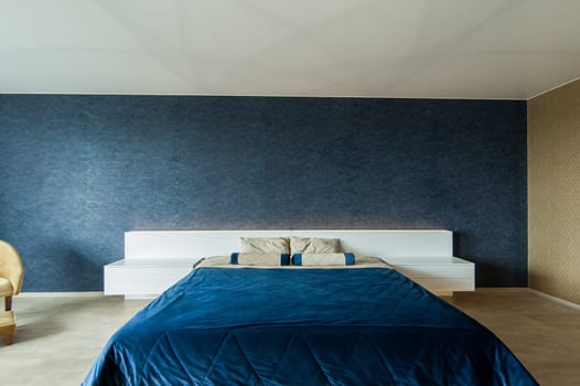 Russia, Moscow- May 20, 2019: interior room apartment. standard repair decoration in hostel