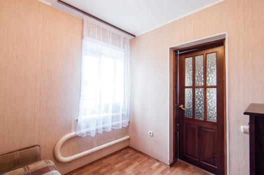 Russia, Moscow- May 17, 2019: interior room apartment. standard repair decoration in hostel