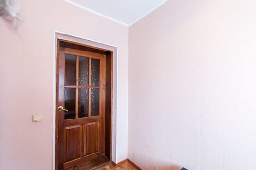 Russia, Moscow- May 17, 2019: interior room apartment. standard repair decoration in hostel