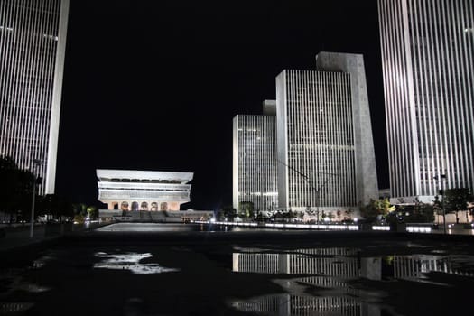 Empire State Plaza at Night in Albany