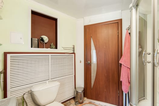 Russia, Moscow- May 20, 2019: interior room apartment. standard repair decoration in hostel. townhouse