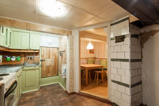 Russia, Moscow- May 20, 2019: interior room apartment. standard repair decoration in hostel. townhouse
