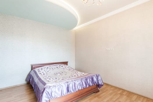 Russia, Moscow- May 20, 2019: interior room apartment. standard repair decoration in hostel