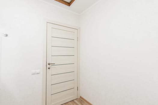 Russia, Moscow- May 20, 2019: interior room apartment. standard repair decoration in hostel. room doors, repair