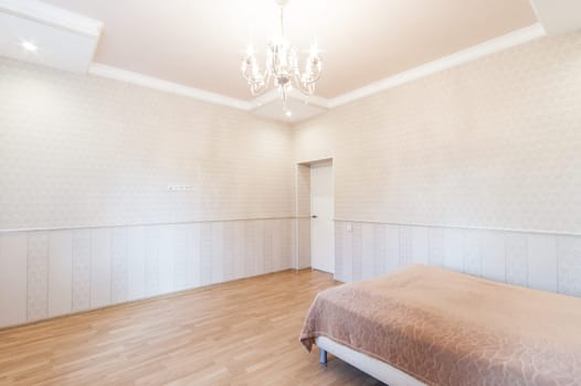 Russia, Moscow- May 20, 2019: interior room apartment. standard repair decoration in hostel