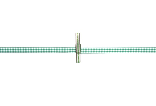 Background with checkered ribbon and peg