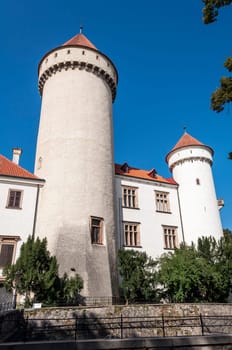 Historic Konopiste castle in Benosov, Czech Republic.