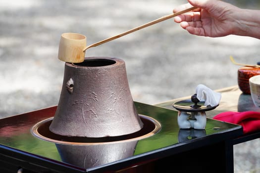 Japanese macha green tea ceremony