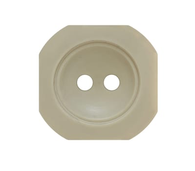 Detail of the button isolated on white background