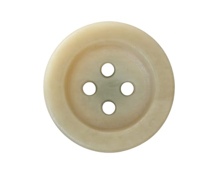 Detail of the button isolated on white background
