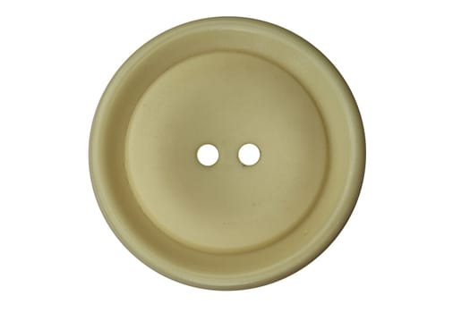 Detail of the button isolated on white background