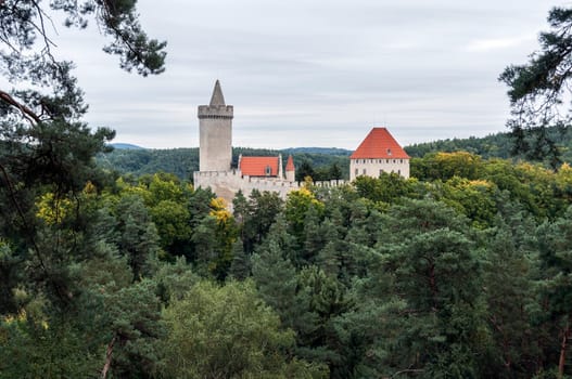 Medieval Kokorin castle, in the Czech Republic.