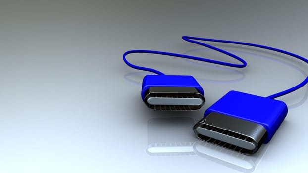 USB plug in a red plastic coating for adv or others purpose use