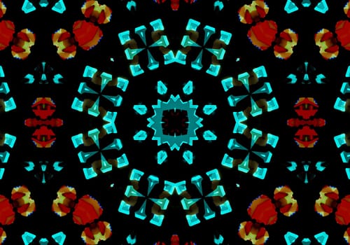 Ethnic pattern. Abstract kaleidoscope fabric design texture