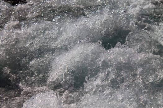 Waving clear water in the aegean sea