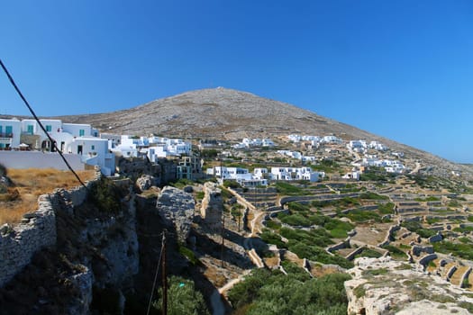 Historic houses of Folegandros island in Greece